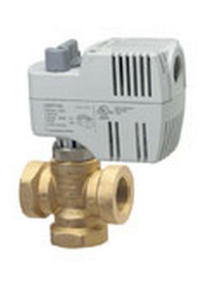 Siemens 242-00234 ZONE VALVE, 3-WAY, 1/2", 4.0 CV, NPT W/ 24V 2-POSITION SR ACTUATOR, FAILS AB-B