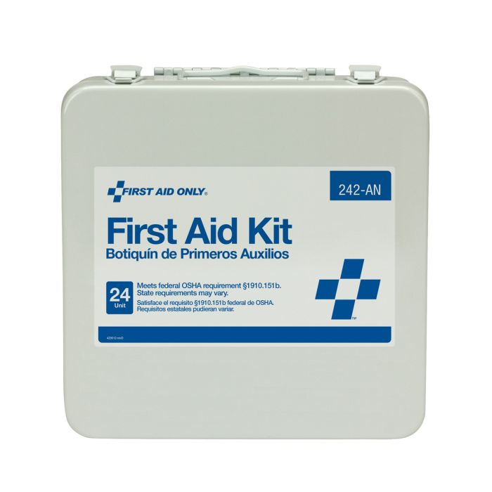 First Aid Only 242-AN 24 Unit First Aid Kit, Metal Case