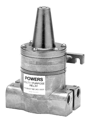Siemens 243-0009 MULTI-PURPOSE RELAY, PNEUMATIC, HEAVY DUTY, TWO-VALVE DESIGN, DA AND RA