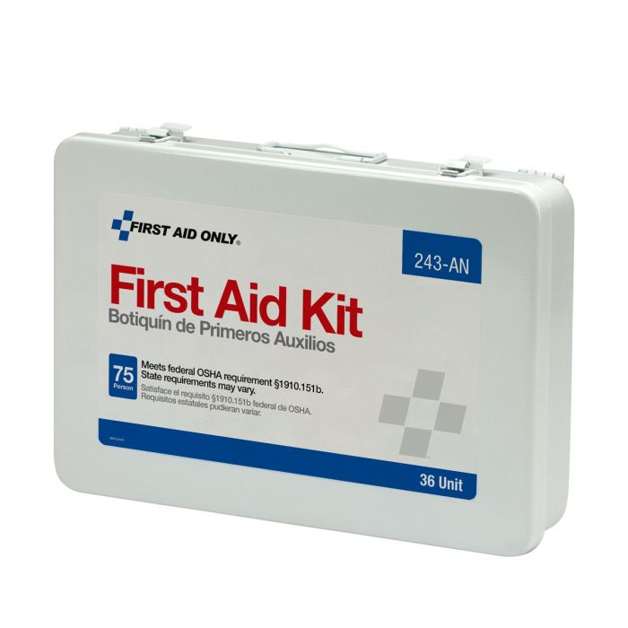 First Aid Only 243-AN 36 Unit First Aid Kit, Metal Case