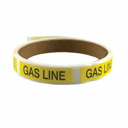 Jones Stephens J40482 Gas Line Marking Labels, GAS LINE
