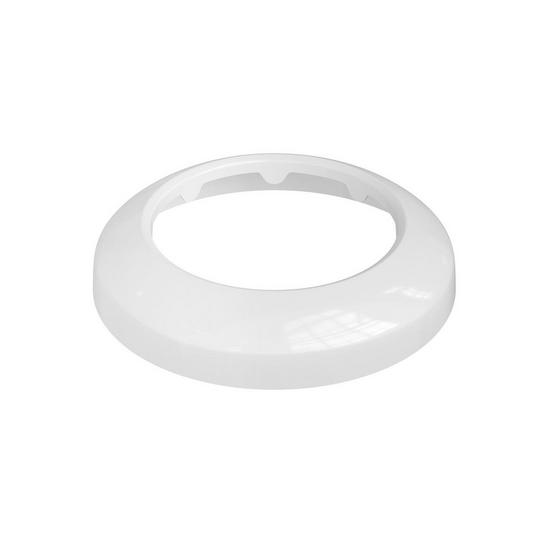 Jones Stephens E16200 2" IPS White Plastic Shallow Escutcheon, Bag of 50