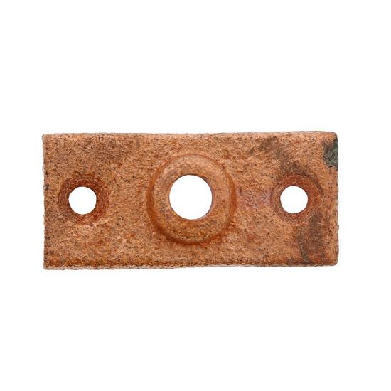 Jones Stephens H82375 3/8" Cast Iron Pipe Support Ceiling Plate, Copper Finish