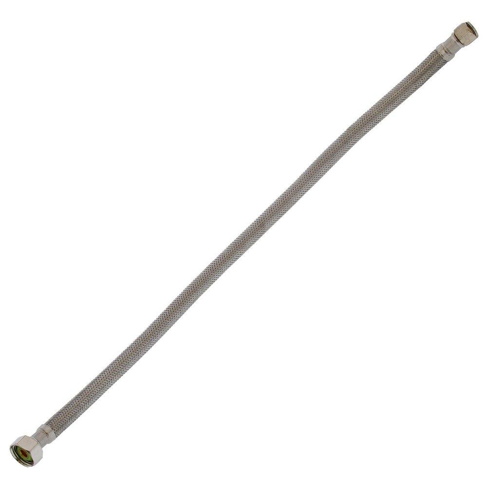 Jones Stephens S04203 3/8" Compression x 1/2" FIP x 20” Braided Stainless Steel Faucet Connector