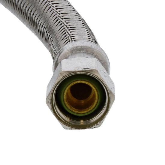 Jones Stephens S04204 3/8" Compression x 1/2" FIP x 30” Braided Stainless Steel Faucet Connector