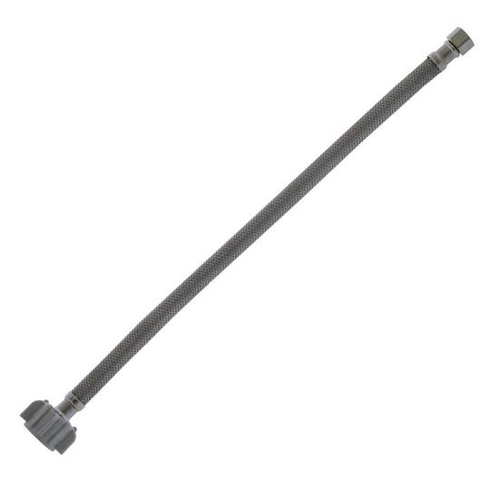 Jones Stephens S04218 3/8" Compression x 7/8" BC x 16” Braided Stainless Steel Toilet Connector