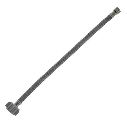 Jones Stephens S04218 3/8" Compression x 7/8" BC x 16” Braided Stainless Steel Toilet Connector