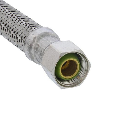 Jones Stephens S04219 3/8" Compression x 7/8" BC x 20” Braided Stainless Steel Toilet Connector