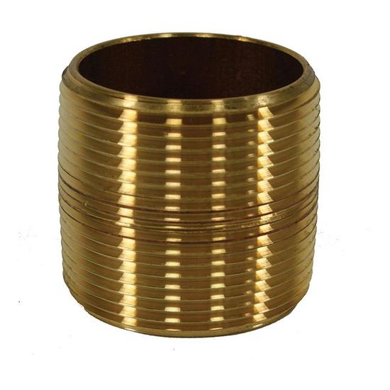 Jones Stephens N27000 1-1/4" x Close Red Brass Pipe Nipple, Bag of 5