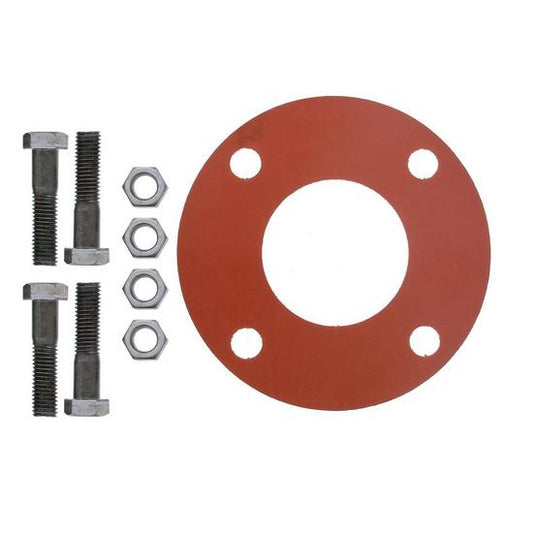 Jones Stephens G51103 3" Red Rubber Full Face Gasket Kit, 5/8" x 3" Bolt Size