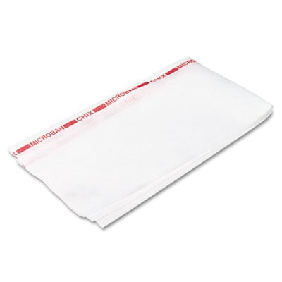 Chix CHI8250 Foodservice Towel - 13" X 24" - Red, White - Fabric - Antimicrobial, Absorbent, Durable, Non-Staining, Machine Washable, Reusable - For Food Service - 150 / Carton