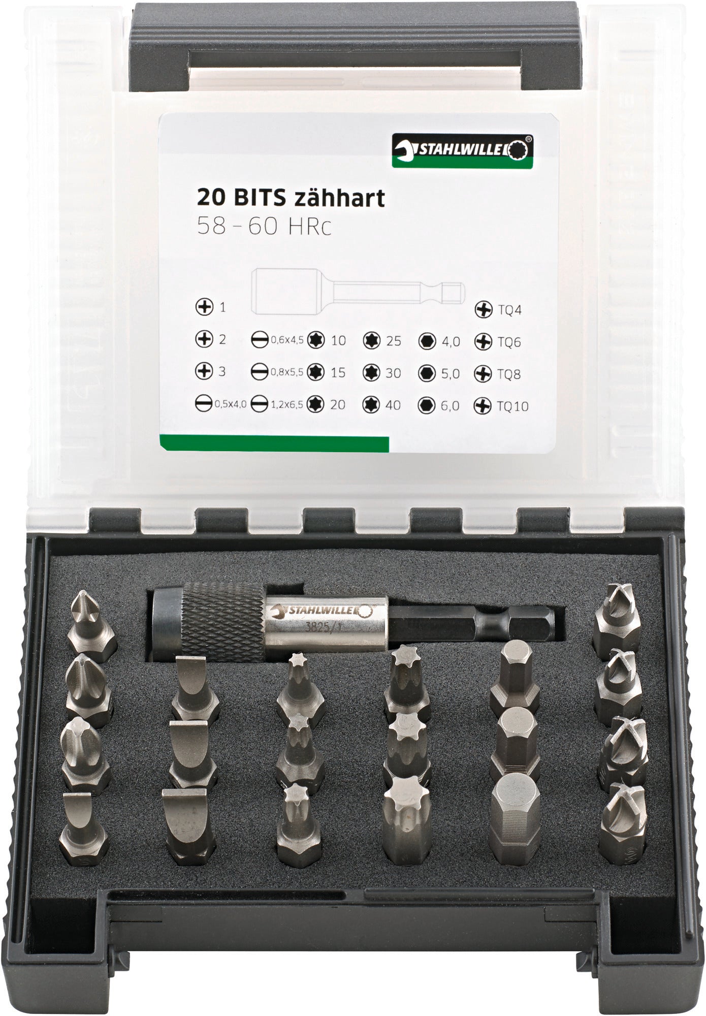 Stahlwille 96080122 1204/21-2 Bit-Set, 21tlg. Bit Box