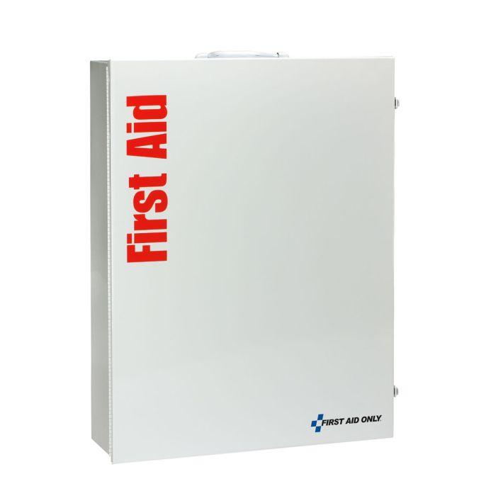 First Aid Only 249-O/P 5 Shelf industrial station, 1718 piece, metal cabinet w/ pocket liner