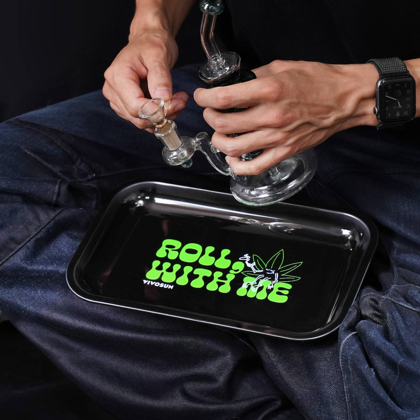 Vivosun Vivosun Rolling Tray, Black