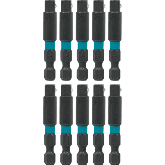 Makita A-99362 ImpactX, 1/4³ x 2³ Socket Adapter, 10/pk, Bulk