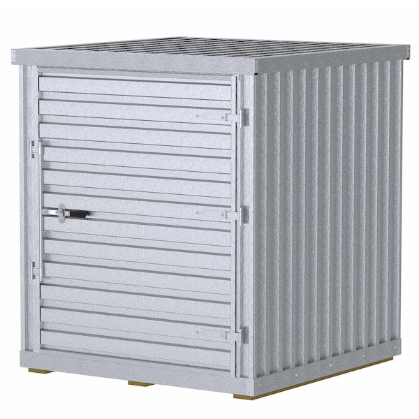 Vestil STOR-66-G-W-1RH-WD STORAGE BUILDING 6'X6' WIDE DOOR
