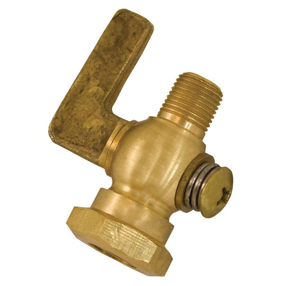 Jones Stephens A11011 1/8" Air Cock, FNPT x MNPT Hexagon Shoulder, Lever Handle