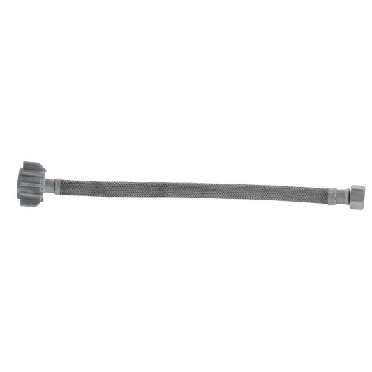 Jones Stephens S04221 1/2" Compression x 7/8" BC x 12” Braided Stainless Steel Toilet Connector