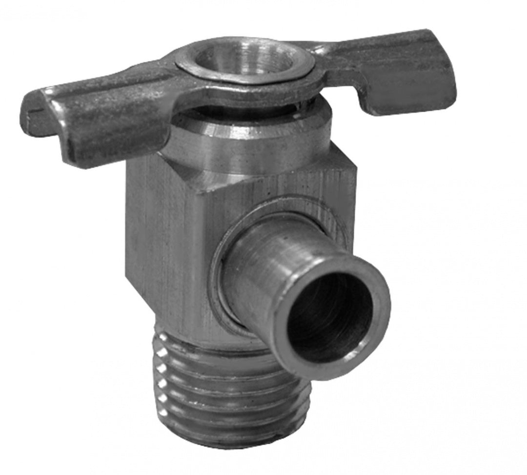 Jones Stephens N01032 1/4" Drain Cock Valve with Bibb, Tee Handle
