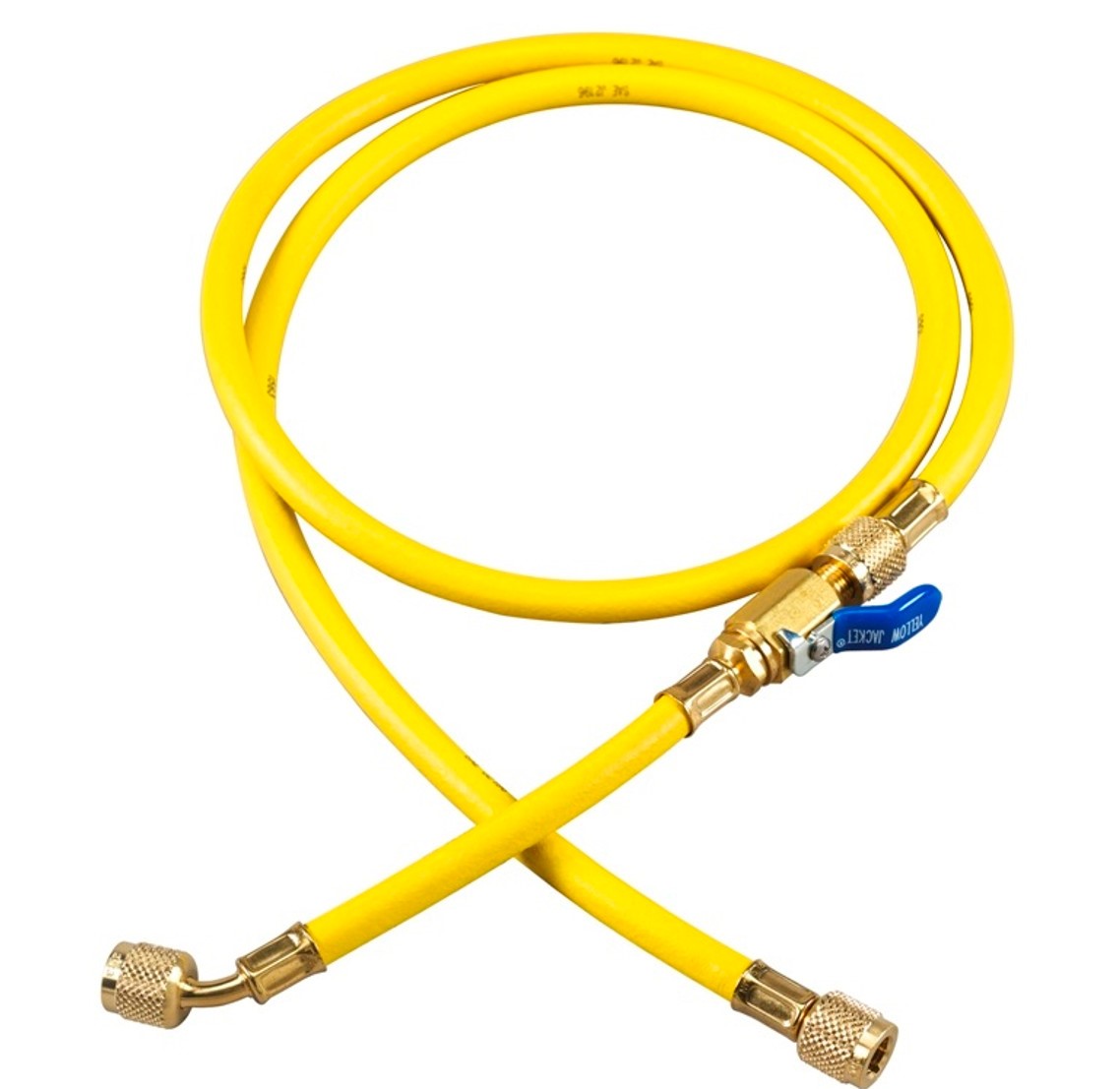 Yellow Jacket 25175 75", Yellow, PLUS II 1/4" hose with FlexFlow valve