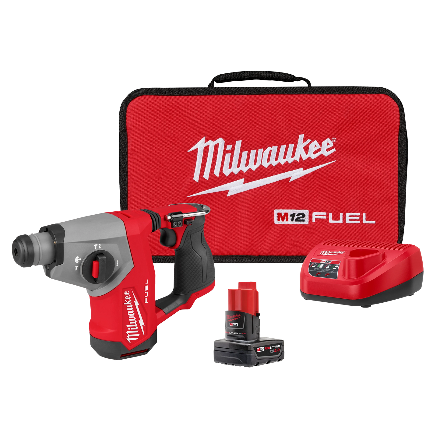 Milwaukee Tool 2508-21XC M12 FUEL™ 5/8” SDS Plus Rotary Hammer Kit, 1 ST