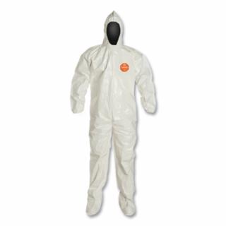 DUPONT SL122B-XL Tychem Sl Coverall Zip Ft Storm Flap Att. Socks (12 EA)
