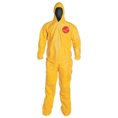 Dupont QC122S-3XL Tychem Qc Coverall Yellow Zip Ft Sg Att Socks (12 EA)