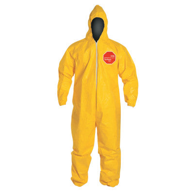 Dupont QC127S-XL Tychem Qc Coverall Yellow Zip Ft Sg Hd Ela Wrist (12 EA)