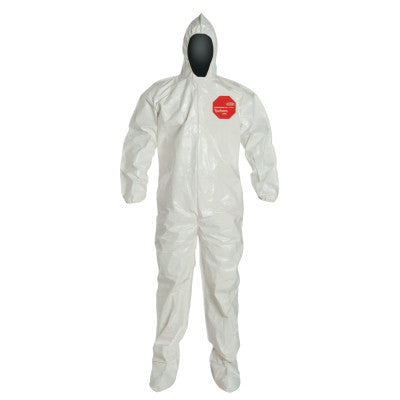 Dupont SL122B-2XL Tychem Sl Coverall Zip Ft Storm Flap Att. Socks (12 EA)