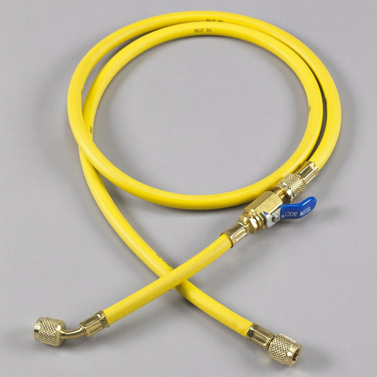 Yellow Jacket 25150 50", Yellow, PLUS II 1/4" hose with FlexFlow valve