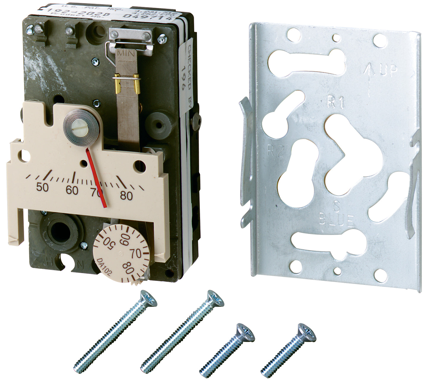 Siemens 192-250 THERMOSTAT CVR, ADJ SETPT EXPOSE, SETPT DSPLY EXPOSE, CHAS THERMOMTR CONCEAL