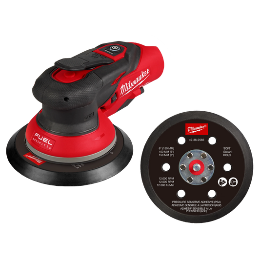Milwaukee Tool 2584-20 M12™ FUEL™ 6" Random Orbital Sander (3/32"), 1 EA