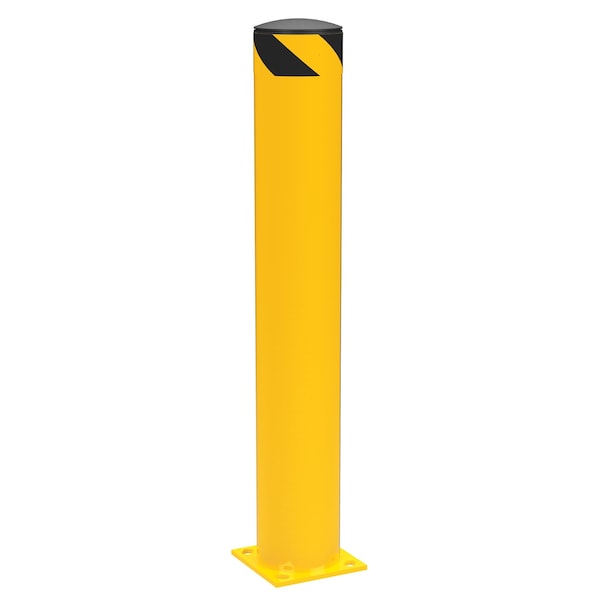 Vestil BOL-42-6.5 Steel Pipe Safety Bollard - Yellow