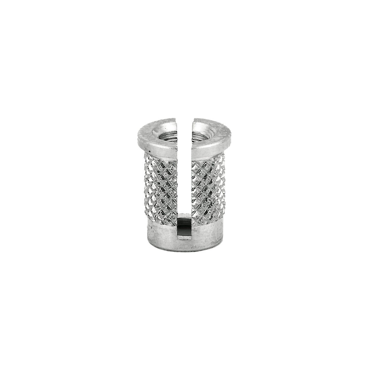 E-Z Press™ Threaded Insert for Plastic - Reverse Slot - Stainless - 8-32 (Pack of 10)