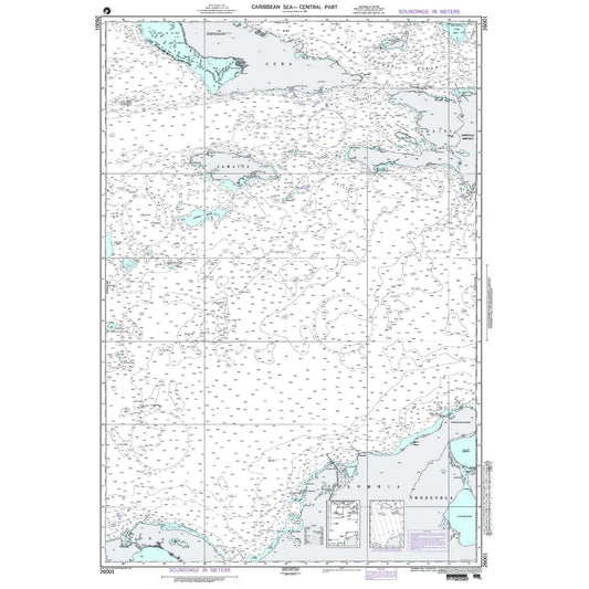Paradise Clay NGA_26001 NGA Chart Carribean Sea - Central Part