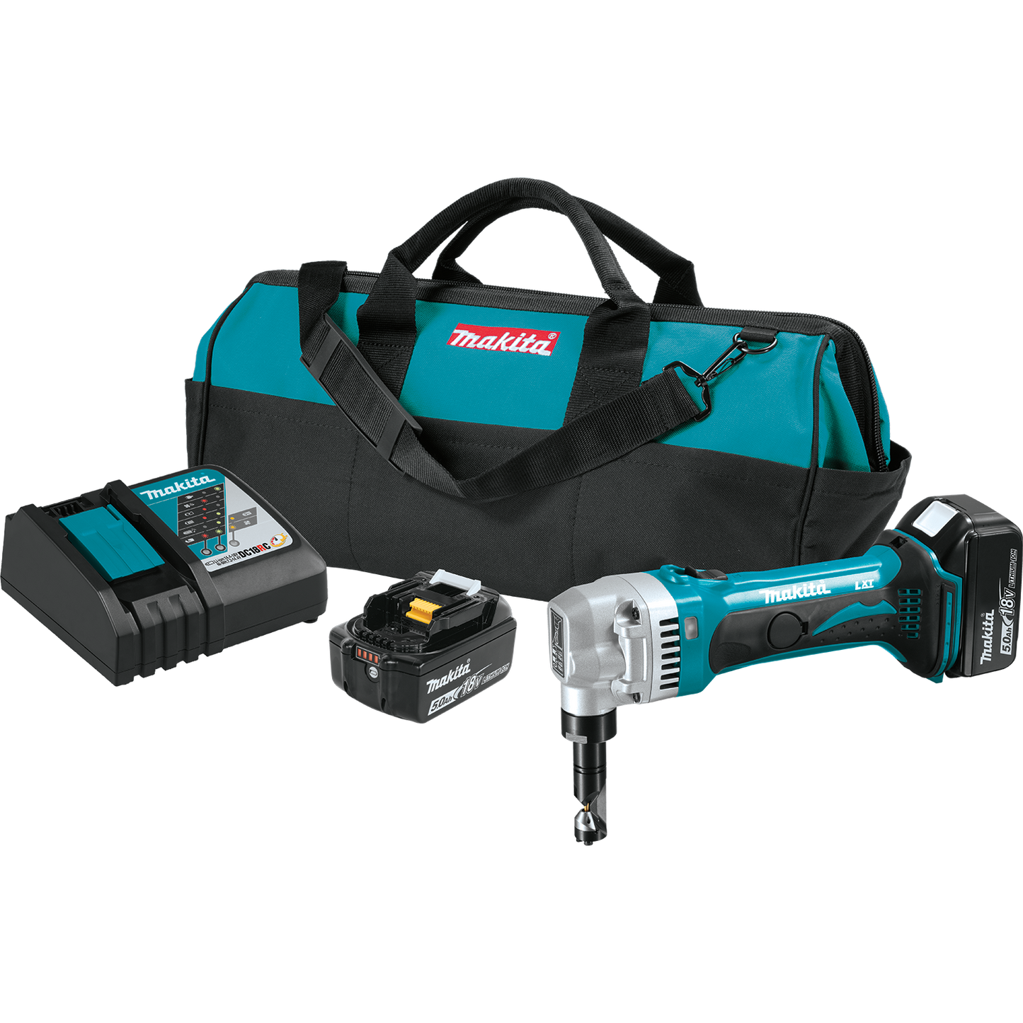 Makita XNJ01T 18V LXT® Lithium‘Ion Cordless 16 Gauge Nibbler Kit (5.0Ah)