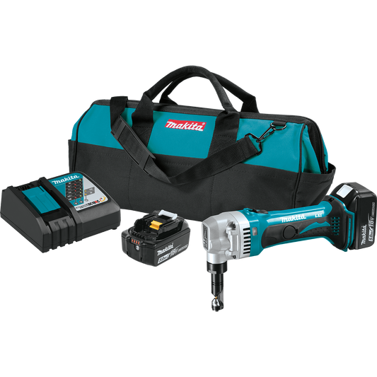 Makita XNJ01T 18V LXT® Lithium‘Ion Cordless 16 Gauge Nibbler Kit (5.0Ah)