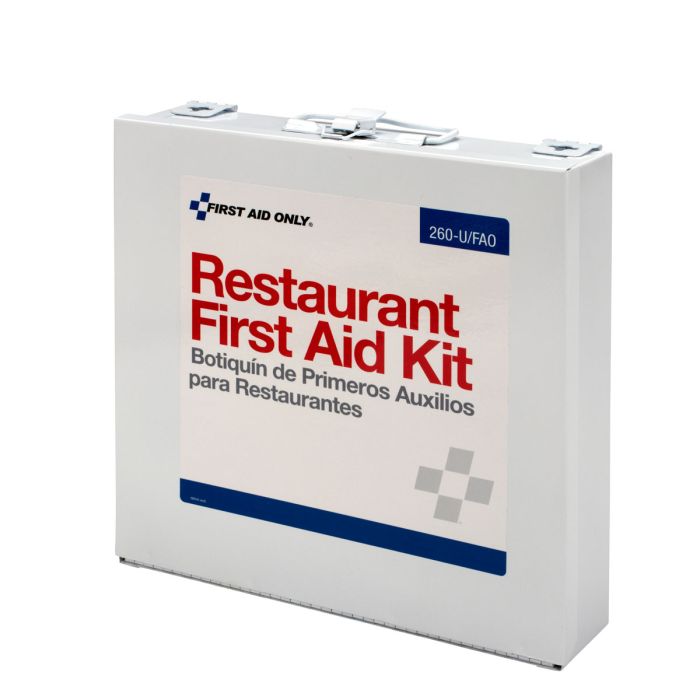 First Aid Only 260-U/FAO 75 Person Restaurant First Aid Kit, Metal Case