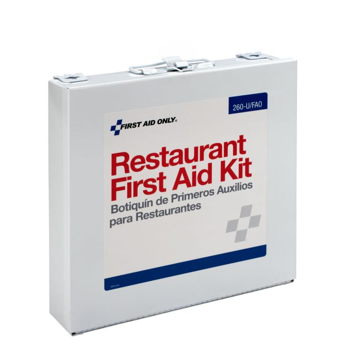 First Aid Only 260-U/FAO 75 Person Restaurant First Aid Kit, Metal Case