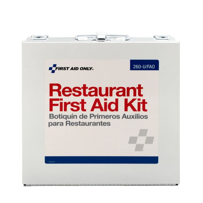 First Aid Only 260-U/FAO 75 Person Restaurant First Aid Kit, Metal Case