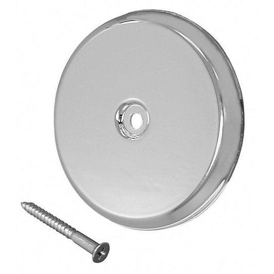 Jones Stephens C94004 4-1/4" Chrome High Impact Plastic Cleanout Cover Plate, Flat Design