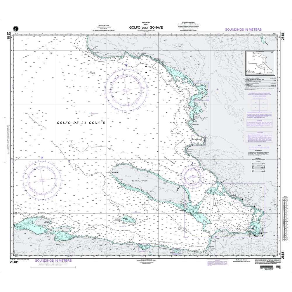 Paradise Clay NGA_26181 NGA Chart Golfo De La Gonave