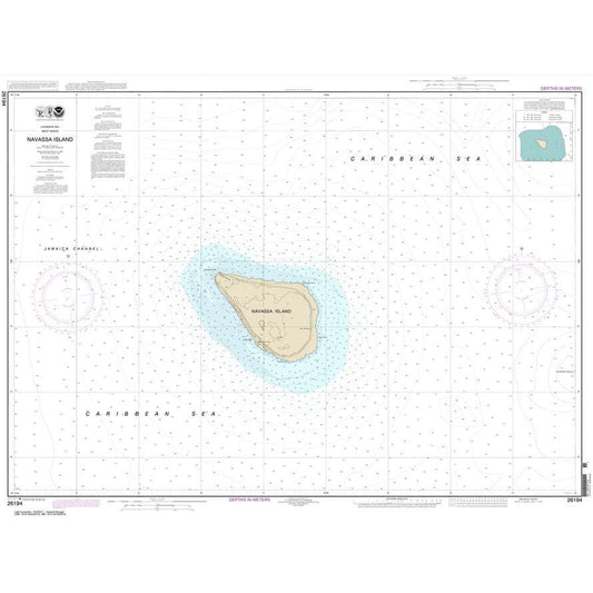 Paradise Clay NO_26194 HISTORICAL NOAA Chart Navassa Island