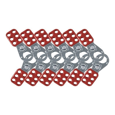 BRADY® 65375 Red Lockout Hasps 1In Diameter Jaws (12 EA)