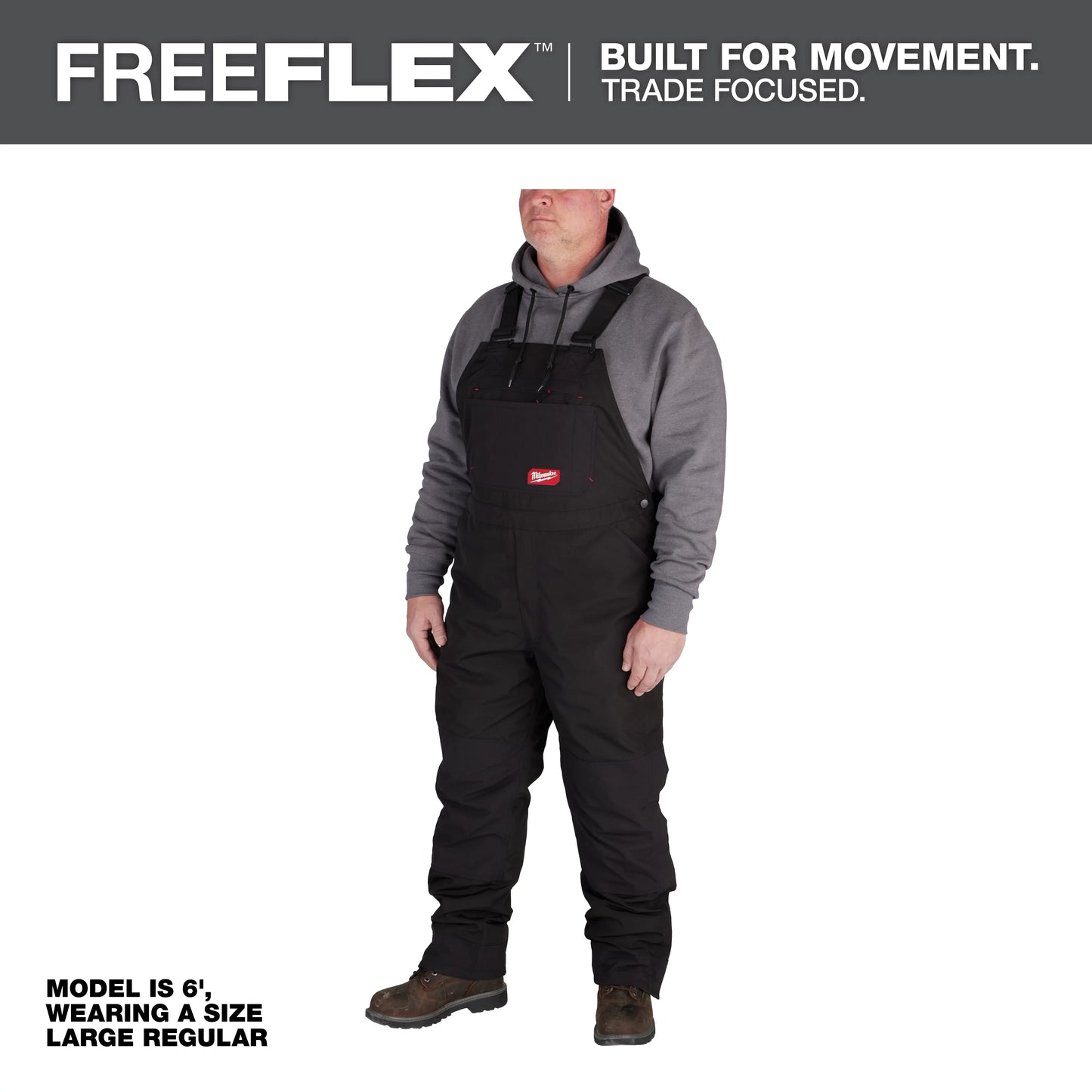 Milwaukee Tool 262B-MR FREEFLEX Insulated Bib Overalls, 1 EA
