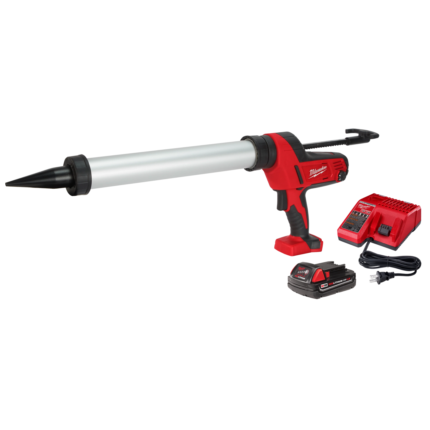 Milwaukee Tool 2642-21CT M18™ Cordless 20-oz Aluminum Barrel Caulk and Adhesive Gun Kit, 1 EA