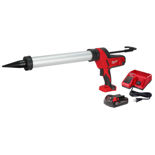 Milwaukee Tool 2642-21CT M18™ Cordless 20-oz Aluminum Barrel Caulk and Adhesive Gun Kit, 1 EA