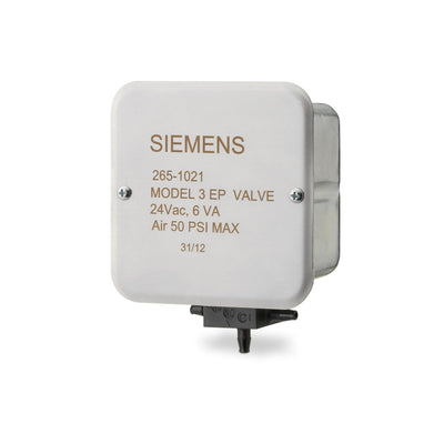 Siemens 265-1022 ELECTRIC-PNEUMATIC VALVE, 120VAC, W/JUNCTION BOX