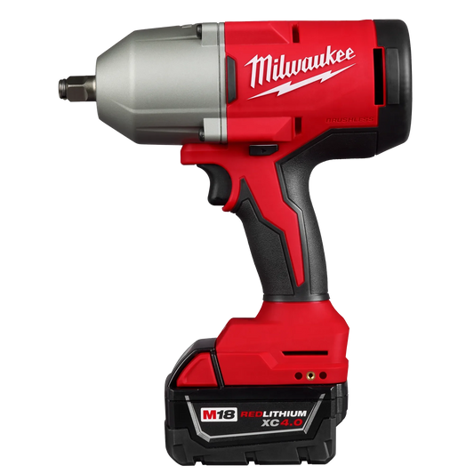 Milwaukee Tool 2666-21B M18™ Brushless 1/2" High Torque Impact Wrench w/ Friction Ring Kit, 1 ST