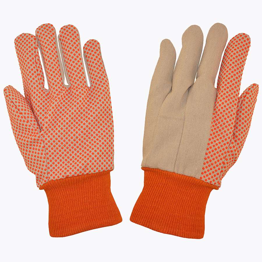 Cordova Safety 2650/12 Canvas, Knit Wrist, PVC Dots, 12 oz